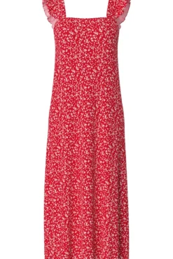 Pieces Kjoler<Pcflora Strap Flounce Dress