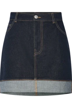 Hot Pcfranna Short Denim Skirt Fsy Nederdele