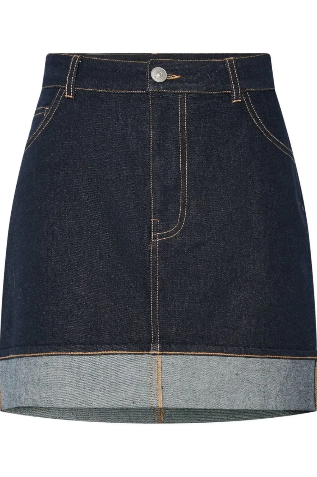 Hot Pcfranna Short Denim Skirt Fsy Nederdele