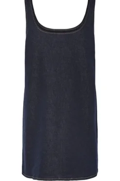 Pieces Kjoler<Pcfranna Sl Denim Spencer Dress Fsy