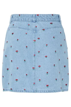 Pcfreia Short Denim Skirt Fsy Sæt 🛍️|Nederdele
