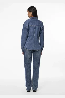 Pieces Bluser & Skjorter|Ammevenligt Tøj<Pcginny Ls Denim Shirt Jit