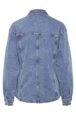 Pieces Bluser & Skjorter|Ammevenligt Tøj<Pcginny Ls Denim Shirt Jit