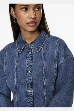 Pieces Bluser & Skjorter|Ammevenligt Tøj<Pcginny Ls Denim Shirt Jit