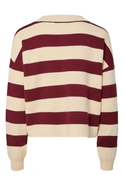Outlet Pcjassy Ls Polo Knit Cardigan Ammevenligt Tøj|Cardigans