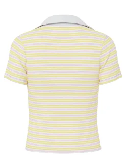 Outlet Pcjayjay Ss V-Neck Polo Top Fsy Bluser & Skjorter