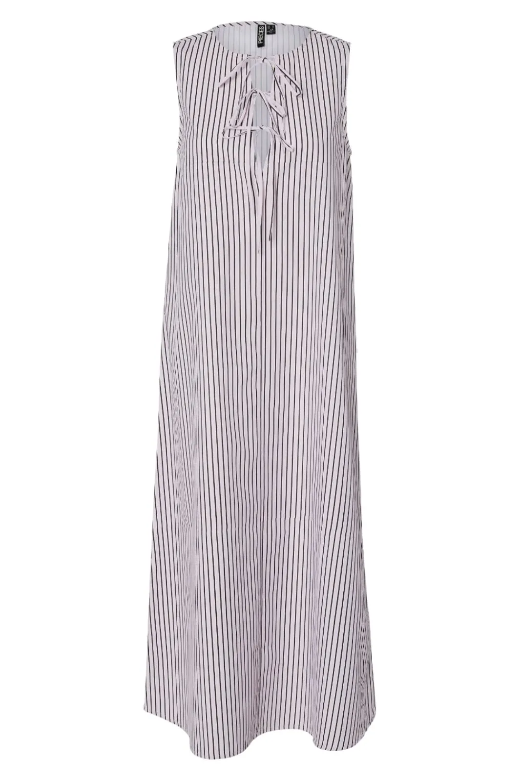 Pieces Kjoler<Pcjenna Sl Midi Rev. Tie Dress