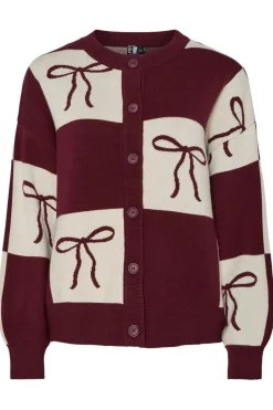New Pcjette Xmas Ls O-Neck Knit Cardigan Cardigans|Ammevenligt Tøj