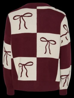 New Pcjette Xmas Ls O-Neck Knit Cardigan Cardigans|Ammevenligt Tøj