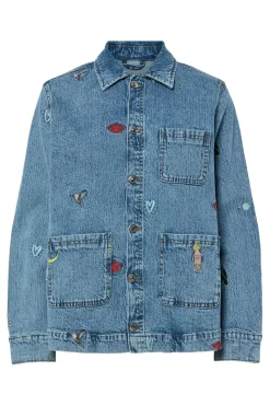 Pcjidi Ls Denim Shacket Mpa Sæt 🛍️|Overtøj & Jakker