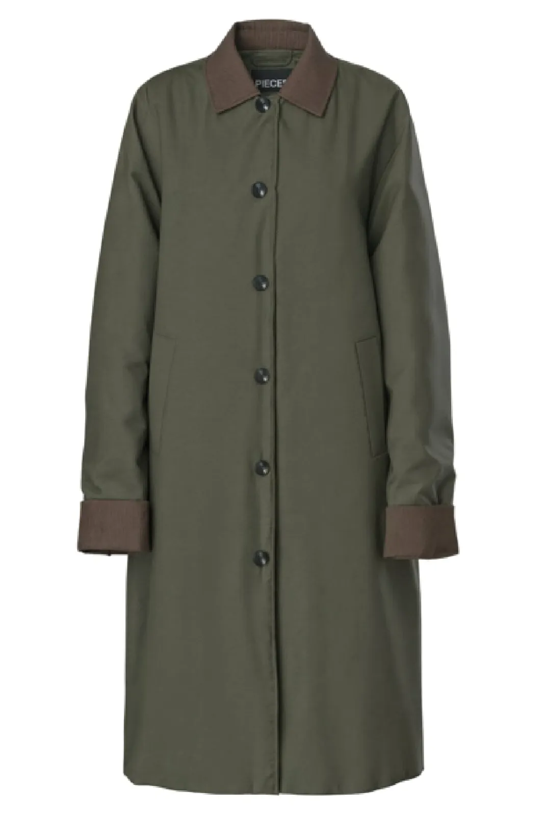 Outlet Pcjorma Long Corduroy Jacket Overtøj & Jakker