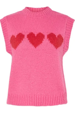Discount Pcjove Sl O-Neck Knit Vest Veste