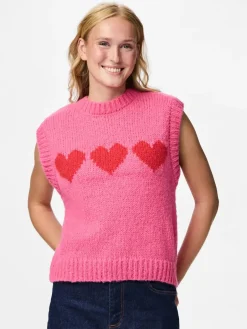 Discount Pcjove Sl O-Neck Knit Vest Veste