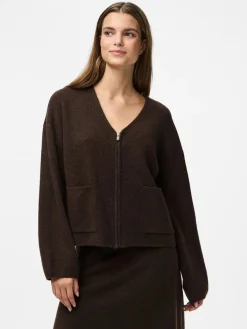 Pieces Cardigans<Pcjunna Ls V-Neck Knit Cardigan