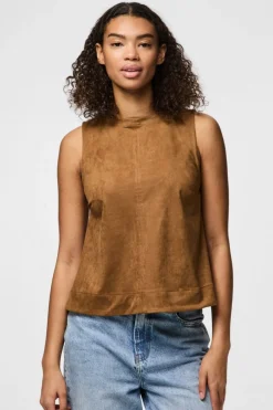 Discount Pcjuno Sl O-Neck Top Fsy T-Shirts & Toppe