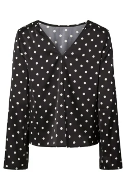Pieces Sæt 🛍️|Bluser & Skjorter<Pcjytta Ls Satin Top
