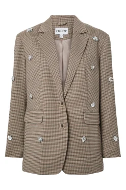 Sale Pckamil Check Sequin Blazer Blazere