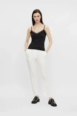 Pckate Lace Singlet T-Shirts & Toppe