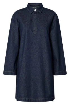Pckenya Ls A-Shape Denim Dress Kjoler
