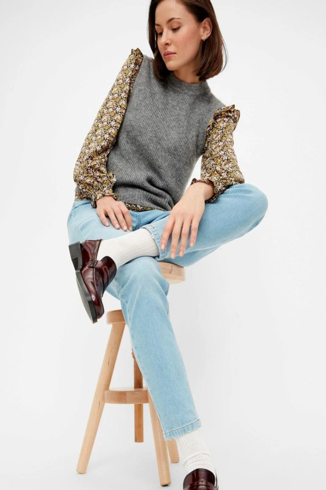 Pieces Bukser, Jeans & Leggings<PcLeah Mom HW Ankel