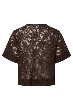 Pieces Sæt 🛍️|T-Shirts & Toppe<Pclouise 2/4 V-Neck Tie Top