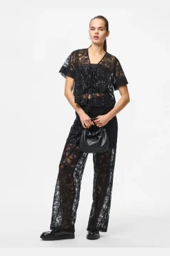 Pieces Sæt 🛍️|T-Shirts & Toppe<Pclouise 2/4 V-Neck Tie Top