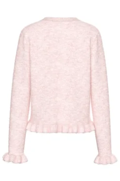 Hot Pclydia Ls Frill Knit Cardigan Fsy Cardigans|Ammevenligt Tøj