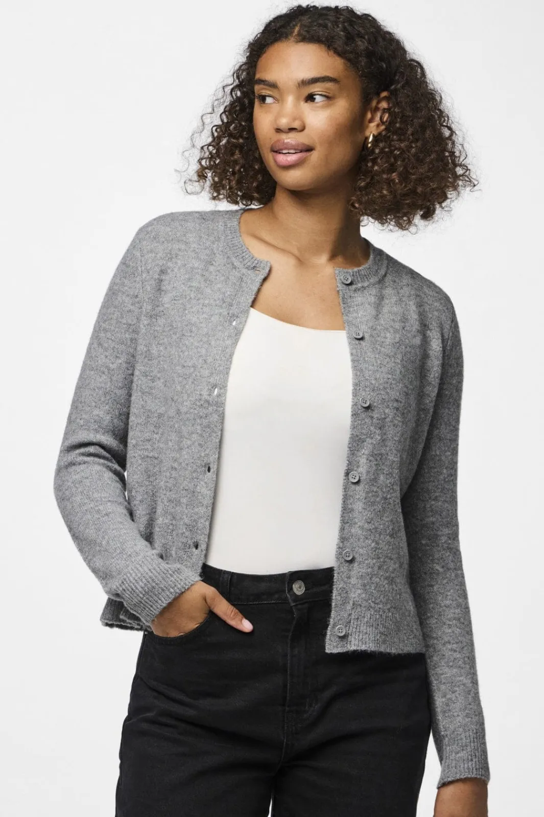 Pieces Cardigans|Ammevenligt Tøj<Pcmalou Ls Knit Cardigan