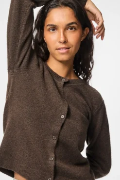 Hot Pcmalou Ls Knit Cardigan Cardigans|Ammevenligt Tøj