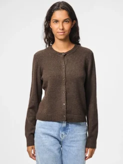 Hot Pcmalou Ls Knit Cardigan Cardigans|Ammevenligt Tøj