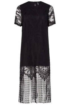 Pieces Kjoler<Pcmary Ss Short Fringe Dress
