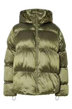 Pieces Overtøj & Jakker<Pcmilla Shiny Puffer Jacket W. Hood