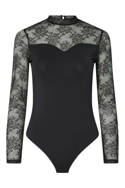 Pieces Nattøj & Lingeri|Bluser & Skjorter<Pcmilly Ls Lace Bodystocking