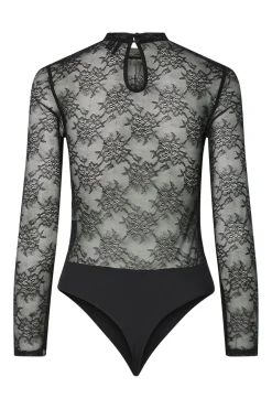 Pieces Nattøj & Lingeri|Bluser & Skjorter<Pcmilly Ls Lace Bodystocking