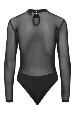 Pieces Bluser & Skjorter|Nattøj & Lingeri<Pcmilly Ls Mesh Bodystocking