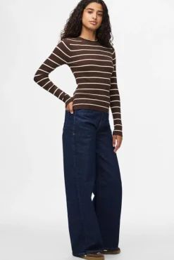 Pieces Strik|Bluser & Skjorter<Pcmira New Ls O-Neck Knit