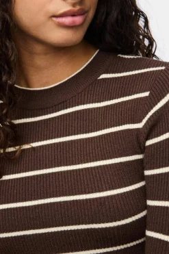 Pieces Strik|Bluser & Skjorter<Pcmira New Ls O-Neck Knit