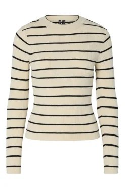 Online Pcmira New Ls O-Neck Knit Strik|Bluser & Skjorter