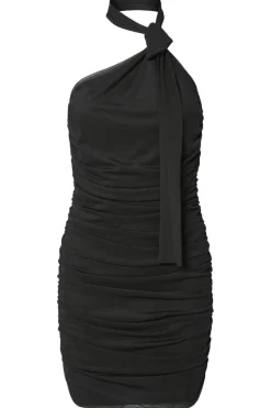 Sale Pcnalle Sl Halterneck Mesh Dress Kjoler