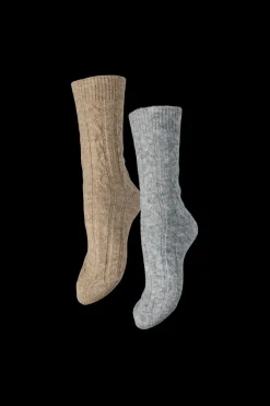 Hot Pcnonna Xmas Socks 2 Pack Fp Strømper & Strømpebukser