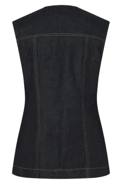 Pieces Veste<Pcnua Sl Fitted Denim Vest Fsy