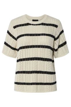 Outlet Pcnuka Ss O-Neck Knit 17158293 Bluser & Skjorter|Strik