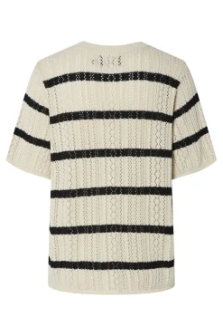 Outlet Pcnuka Ss O-Neck Knit 17158293 Bluser & Skjorter|Strik