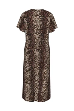 Pieces Kjoler<Pcnya Ss V-Neck Midi Dress