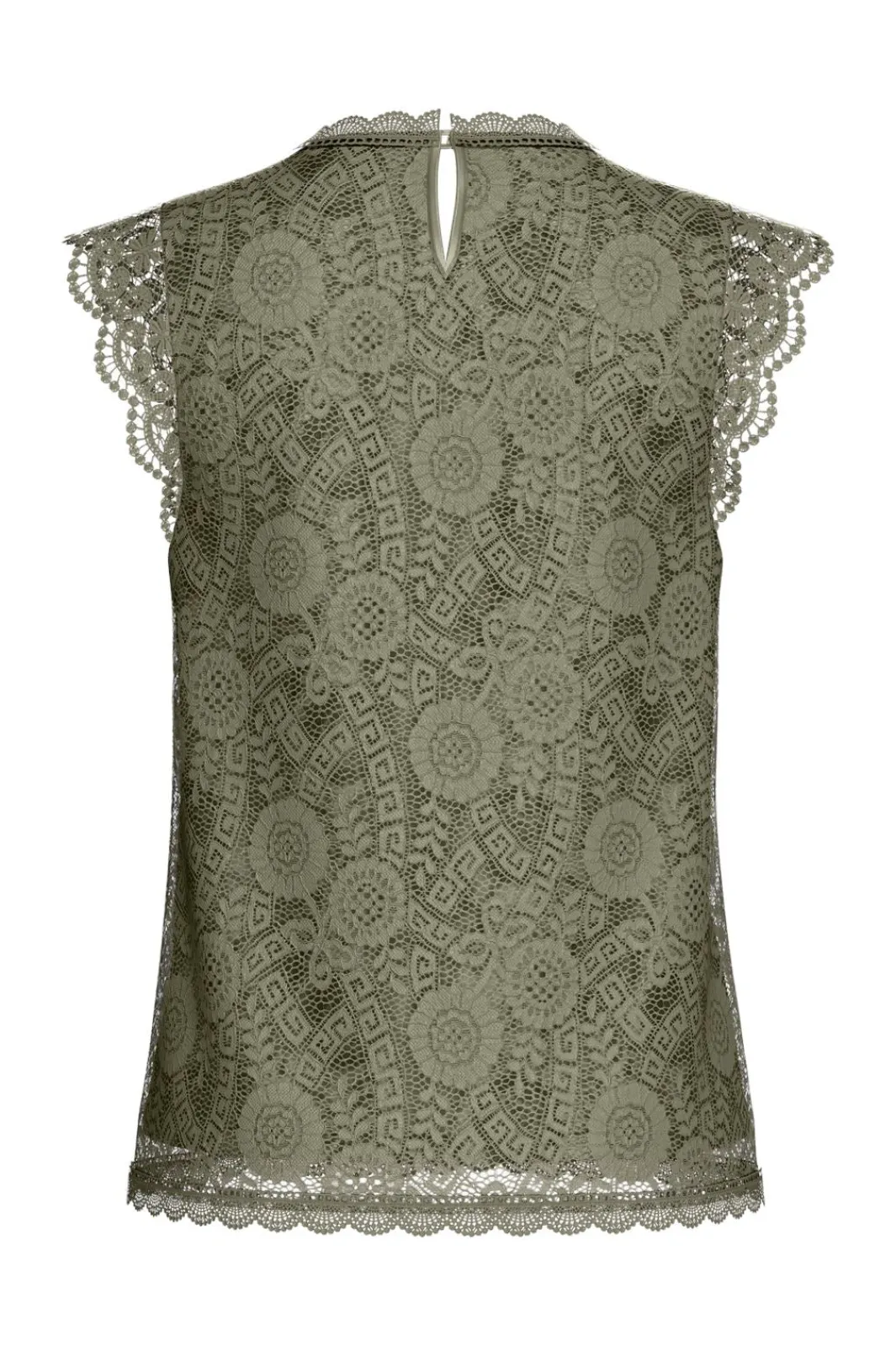 Pieces T-Shirts & Toppe<Pcolline Sl Lace Top 17120454