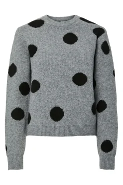 Pieces Strik|Bluser & Skjorter<Pcosla Ls O-Neck Knit Pullover