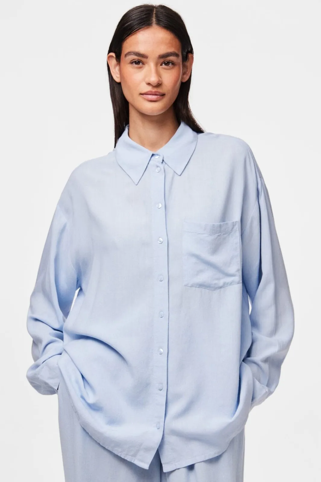 Sale Pcpia Ls Loose Shirt Bluser & Skjorter|Ammevenligt Tøj
