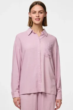 Pieces Bluser & Skjorter|Ammevenligt Tøj<Pcpia Ls Loose Shirt
