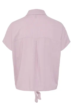 New Pcpia Ss Tie Shirt Bluser & Skjorter|Ammevenligt Tøj