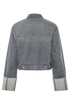 Pieces Overtøj & Jakker|Ammevenligt Tøj<Pcpil Fold Up Denim Jacket